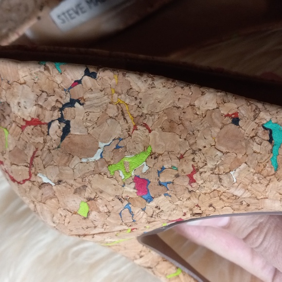 Steve Madden Cork Pumps sz 7 - Picture 6 of 6